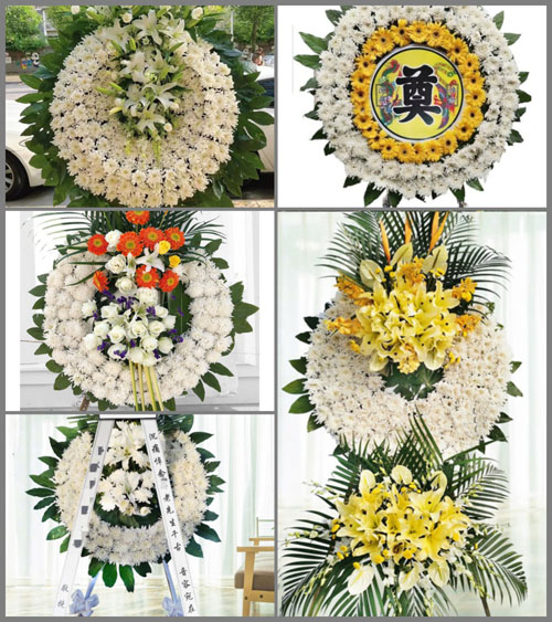 河南南阳新野县王庄镇潘庄村花圈速递